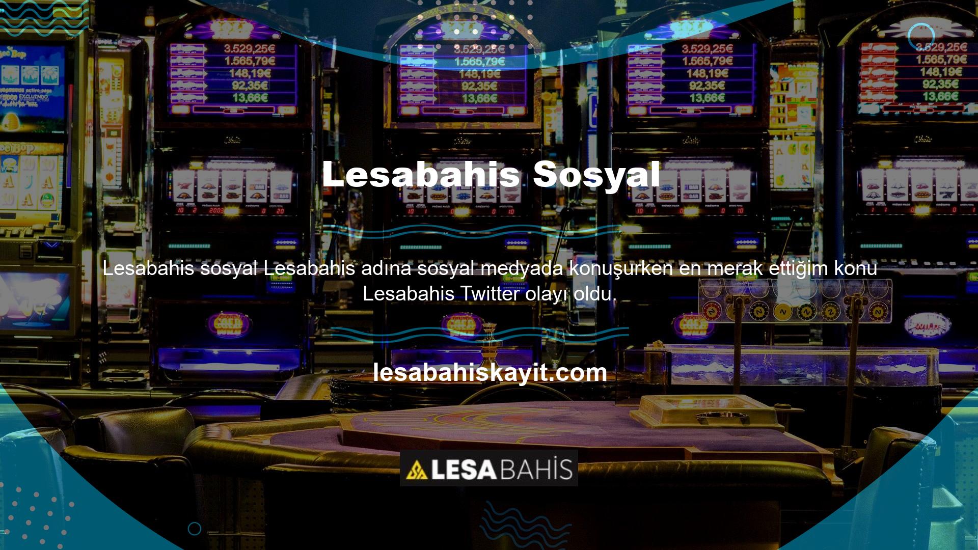 Lesabahis bahis sitesinin sosyal medya faaliyetinin web sitesinde açıkça görüntülendiğini daha önce belirtmiştik